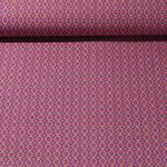 Tissu pantalon - Bengaline Losanges Rose vif