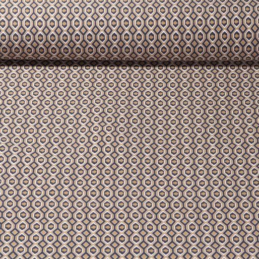 Tissu pantalon - Bengaline Losanges Marron