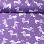 Jersey - Caniche Paillettes Lavande