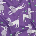 Jersey - Pudelhund Glitter Lavendel