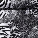 Jersey Romanite - Safari Animaux Noir Blanc