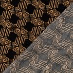 Viscose-twill - Retro zwart zand Viscose-twill - Retro zwart zand