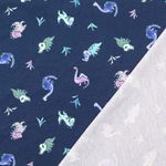 Jersey - Estampado digital Pequeños dinosaurios Marino Jersey - Estampado digital Pequeños dinosaurios Marino