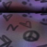 Jersey - Impression digitale Graffiti Peinture Violet