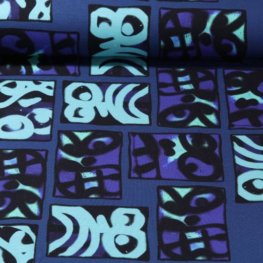 Jersey - Digitaldruck Spraybilder Marine