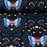 Sweat bio - Hamburger Liebe Impression digitale Midnight Luna Moth Noir Bleu