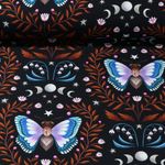 Organic Sweat - Hamburger Liebe Digitaalinen tulostus Midnight Moth Musta Ruoste