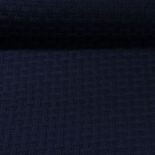 Sweat tricoté bio - Hamburger Liebe Midnight Woven Knitty Bleu marine