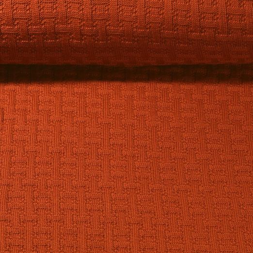 Bio Stricksweat - Hamburger Liebe Midnight Woven Knitty Rost