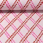Biologische jacquard jersey - Hamburger Midnight Liebe Ecru