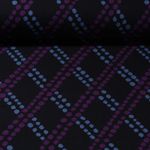 Bio Jacquard Jersey - Hamburger Liebe Midnight Lane Schwarz