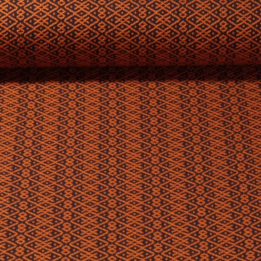 Jersey jacquard bio - Hamburger Liebe Midnight Dream Knit Rouille