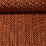 Ekologisk Jacquard Jersey - Midnight Dream Knit Rust