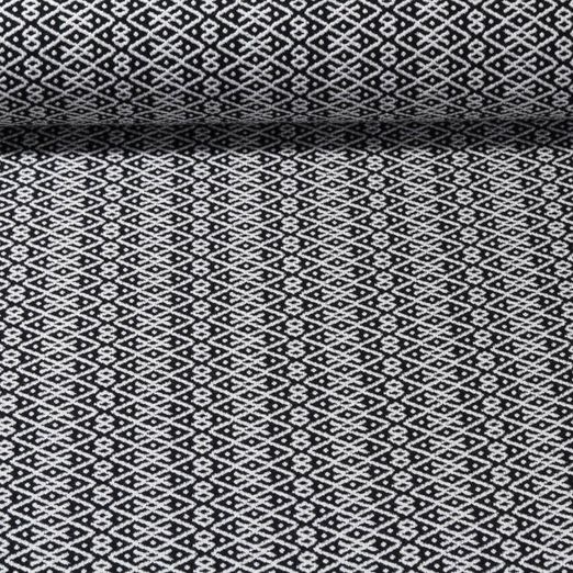 Jersey jacquard bio - Hamburger Liebe Midnight Dream Knit Noir Blanc