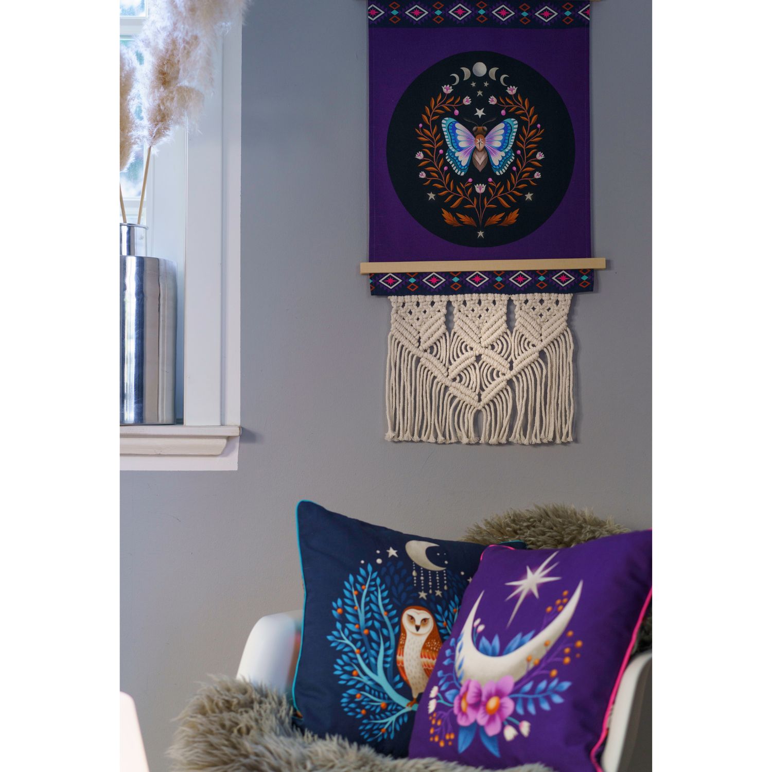 Panneau toile bio - Midnight Dream On Bleu marine-3 Panneau toile bio - Midnight Dream On Bleu marine-3