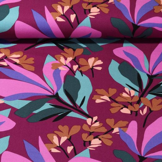 Viskose Stretch - Nerida Hansen Spring Garden Mauve