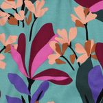 Viskos stretch - Nerida Hansen Spring Garden Turquoise