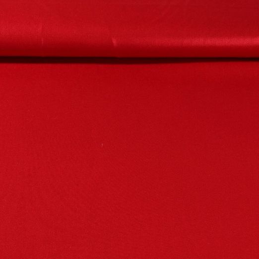 Baumwoll-Popeline - Uni Rot Glänzend