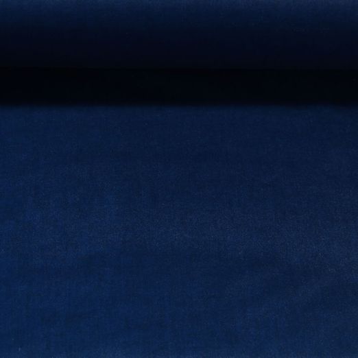 Tissu ameublement velours Eliot - Bleu Uni