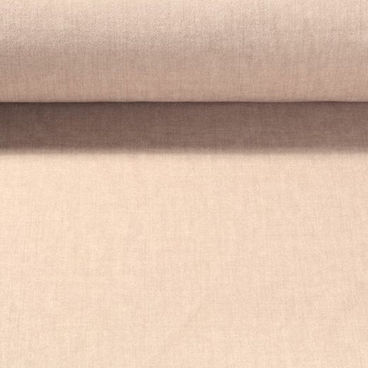 Tissu ameublement velours Eliot - Beige Uni
