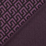 Jacquard-Jersey - Geo Aubergine Jacquard-Jersey - Geo Aubergine