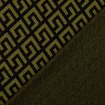 Jacquard-Jersey - Geo Olive Jacquard-Jersey - Geo Olive