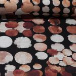 Jersey romanite - Impression digitale Pois en aquarelle Beige