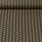 Twill de viscose - Losanges Kaki