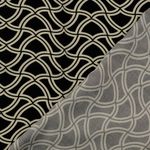 Twill en viscose - Vagues noires Twill en viscose - Vagues noires