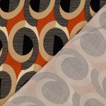 Viskossatin - Retro rost beige Viskossatin - Retro rost beige