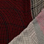 Viskose-Twill - Linien Mix Schwarz Rot Viskose-Twill - Linien Mix Schwarz Rot