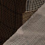 Viskose-Twill - Linien Mix Schwarz Nougat Viskose-Twill - Linien Mix Schwarz Nougat