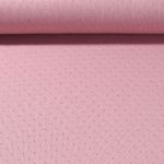 Jersey de coton Margarette - Ajouré Vieux rose Uni
