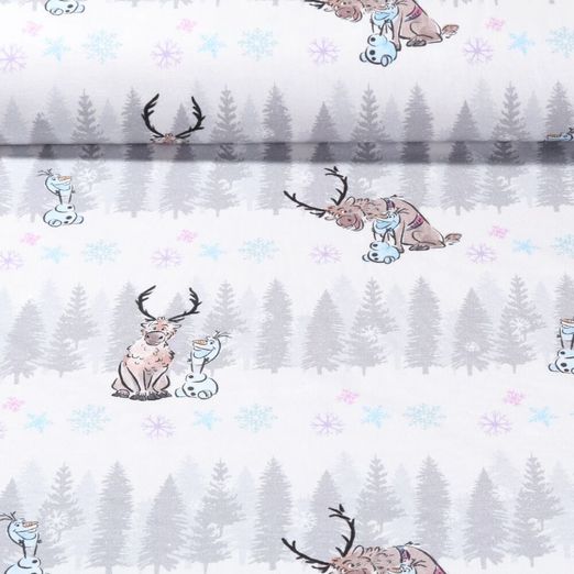 Jersey - Digitaldruck Frozen Olaf und Sven Grau