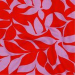 Soft Sweat - Foglie Rosa Rosso Chiaro Soft Sweat - Foglie Rosa Rosso Chiaro