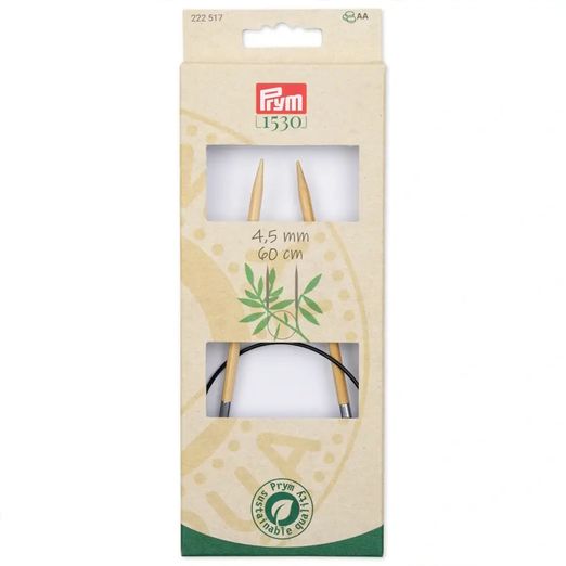 PRYM Rundstricknadel Bambus - 4,5mm - 60cm