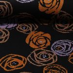 Jersey romanite - Roses Noir