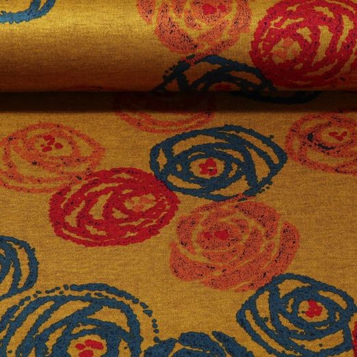 Jersey romanite - Roses Ocre
