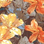 Viskose-Krepp - Lurex Lilien Taupe Viskose-Krepp - Lurex Lilien Taupe