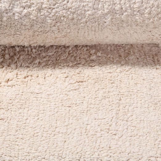 Tissu tufté - Recyclé Uni Ecru
