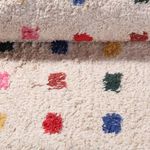 Tufting Stoff - Recycling Ecru Punkte