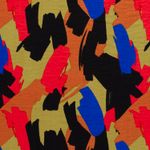 Viscose - Abstract Stone Washed Koningsblauw Viscose - Abstract Stone Washed Koningsblauw