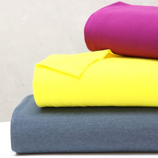 Bords côtes rainurés Olivier Extra large Uni