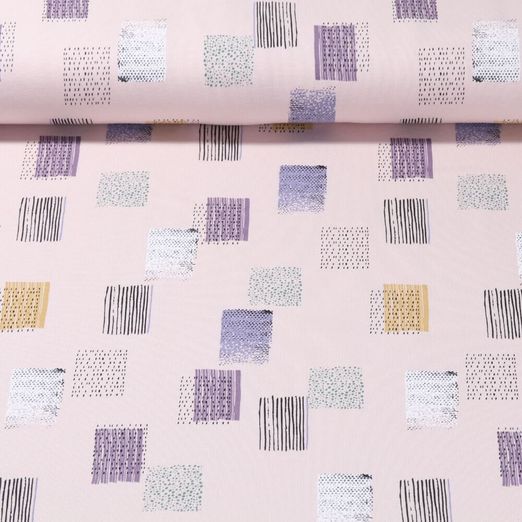 Sweat été bio - French Terry Ikat Rose