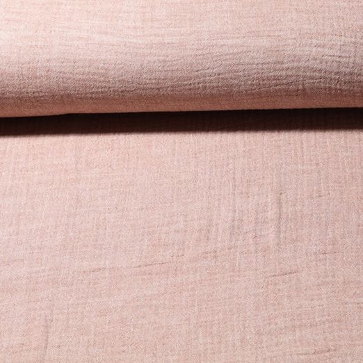 Baumwoll Musselin Elodie - Uni Sand Melange