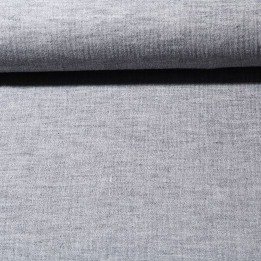 Mousseline de coton Elodie - Mélange Graphite Uni