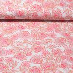 Baumwoll-Webware - Digitaldruck Vintage Mix Paisley Orange