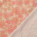 Bavlněná látka – Digitální tisk Vintage mix Paisley oranžová