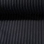 Velours côtelé - Larges côtes Hannibal - XXL Uni Noir