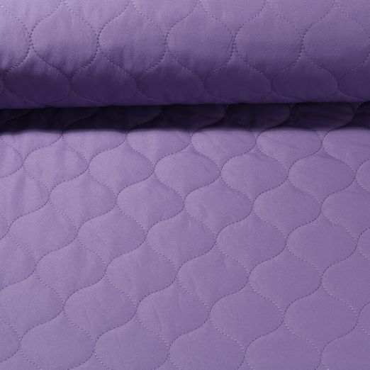 Gesteppter Jackenstoff - Blauviolett Wattiert Doubleface